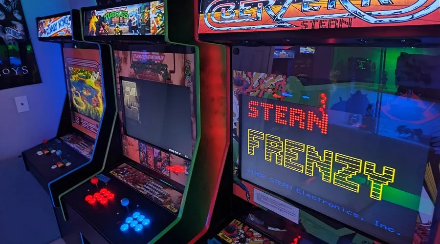 XD Arena Club Arcade Zone cabinets
